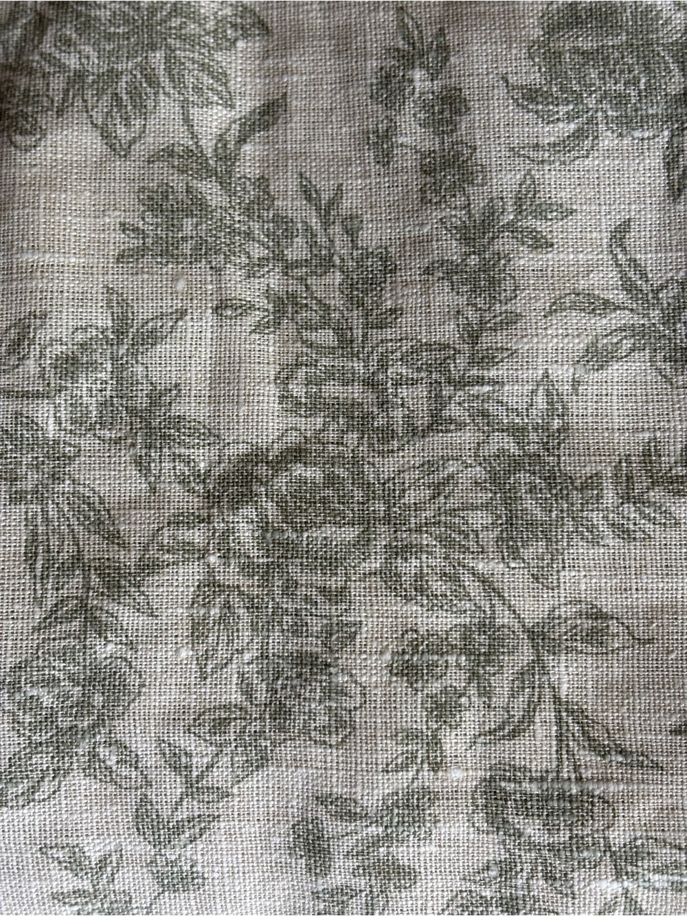 Vintage Laura Ashley Antique linen fabric